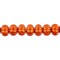 John Bead Czech Pressed Glass 8x11mm Pumpkin Bead Strand, 69pcs